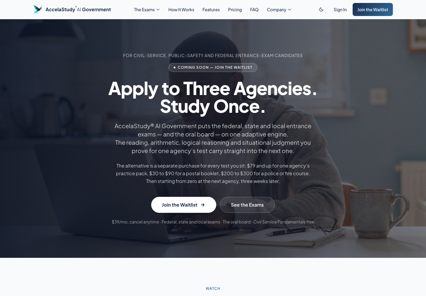 AccelaStudy AI Government preview