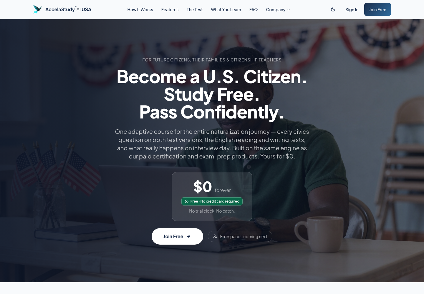 AccelaStudy AI USA Citizenship preview